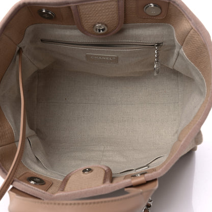 Chanel Mixed Fibers Small Deauville Tote Beige 6 of 12