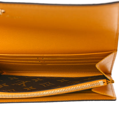 Louis Vuitton Monogram 2022 Christmas Animation Sarah Wallet Yellow 5 of 8