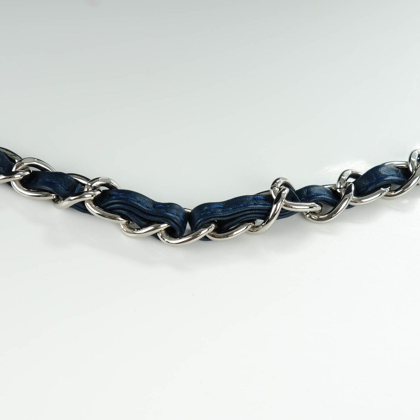 Calfskin Quilted In The Business Flap Dark Blue