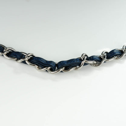 Chanel Calfskin Quilted In The Business Flap Dark Blue 9 of 9