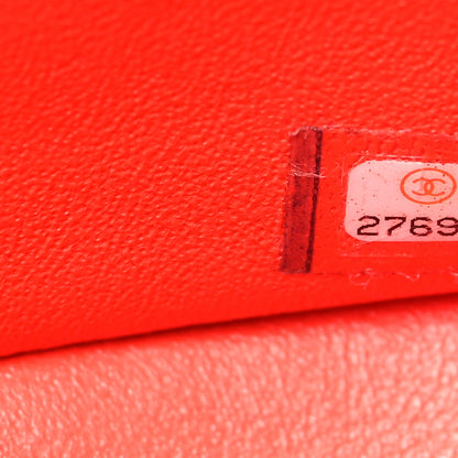 Chanel Lambskin Quilted Mini Square Flap Red 7 of 11