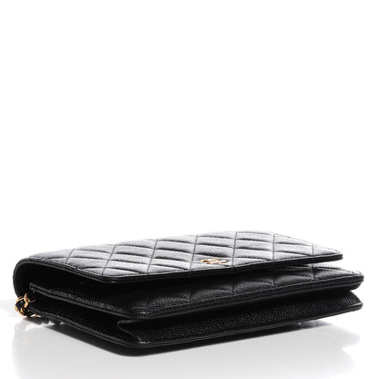 Chanel Caviar Quilted Wallet On Chain WOC Black 4 of 8