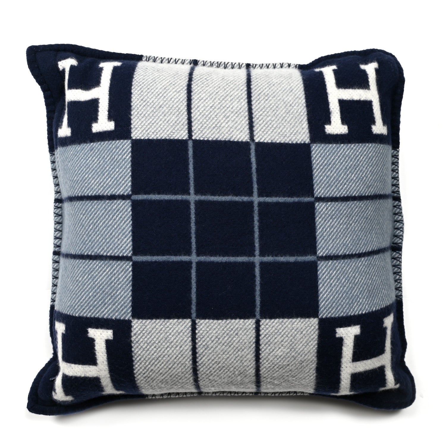 Hermes Wool Cashmere Avalon III Pillow PM Ecru Caban 2 of 3