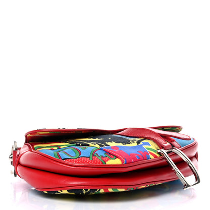Christian Dior Canvas Bob Marley Saddle Bag Multicolor 4 of 13