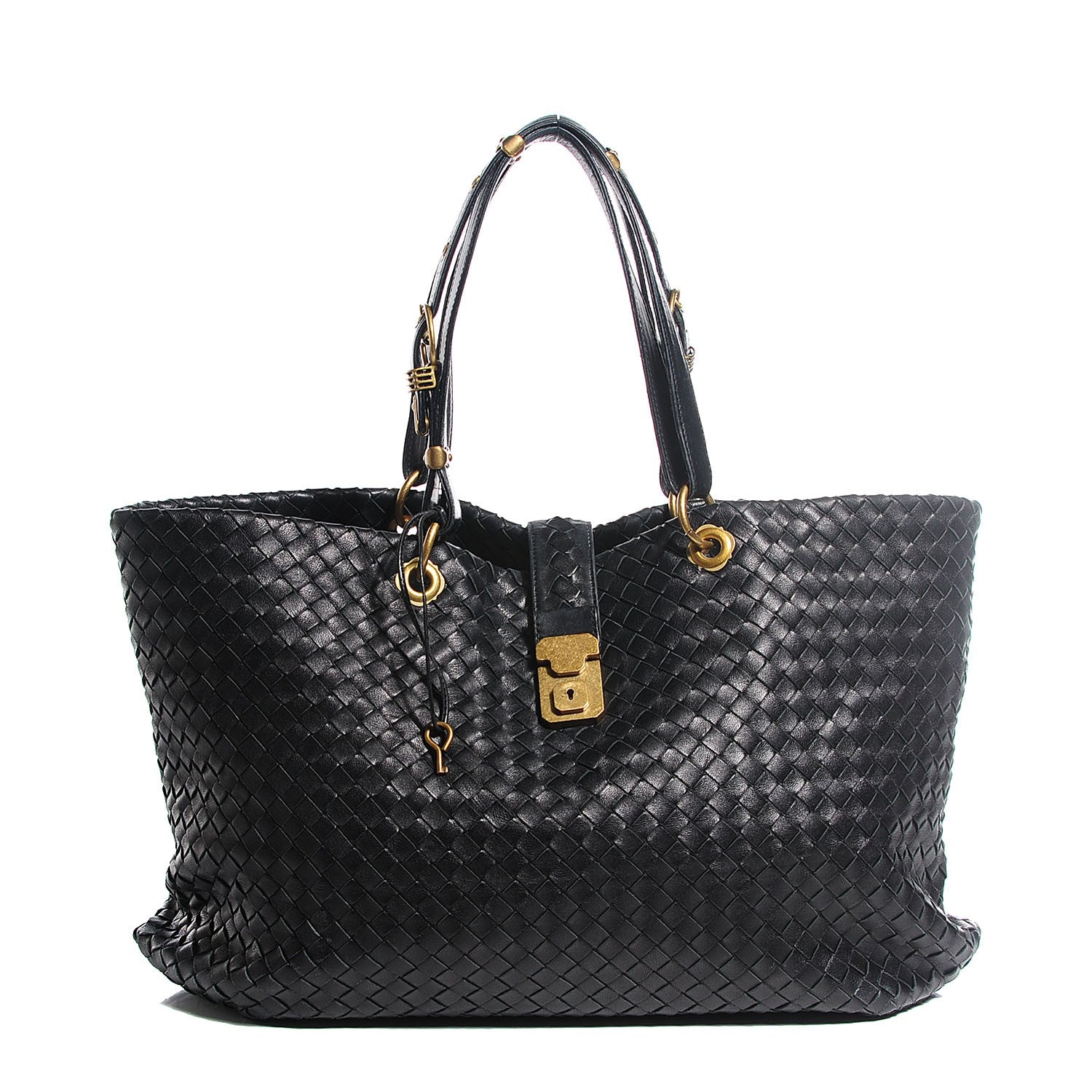 Bottega Veneta Nappa Intrecciato Capri Large Tote Nero Black 1 of 8