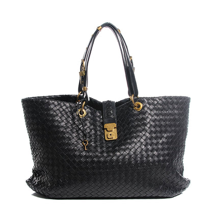 Bottega Veneta Nappa Intrecciato Capri Large Tote Nero Black 1 of 8