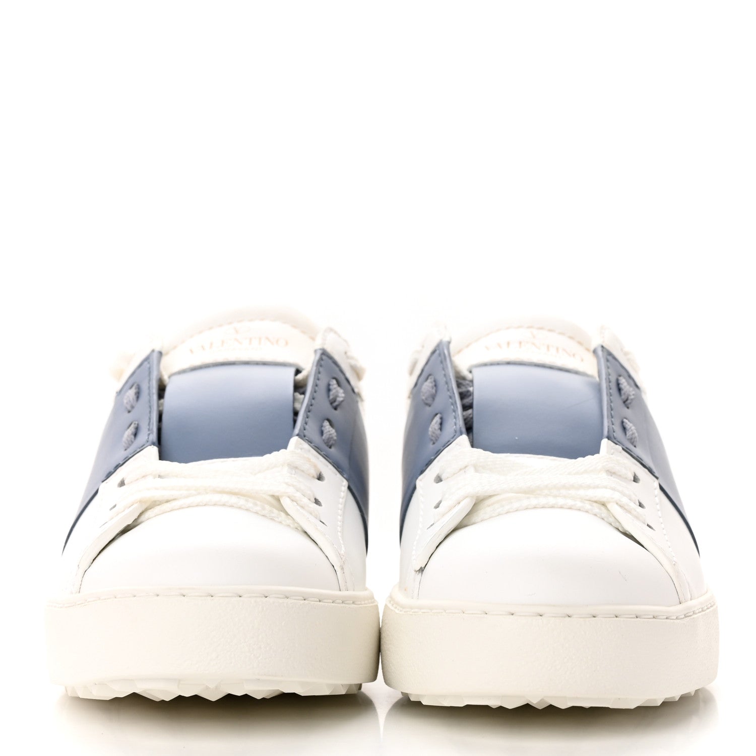 Valentino Garavani Calfskin Womens Rockstud Open Sneakers 36 White Niagara 2 of 12
