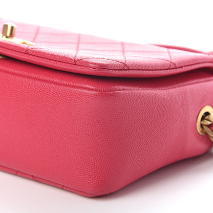 Chanel Caviar Quilted Small Fashion Therapy Flap Bag Pink 16 of 18