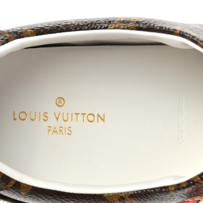Louis Vuitton Calfskin Monogram LV Black Heart Sneakers 38 Cacao 8 of 11