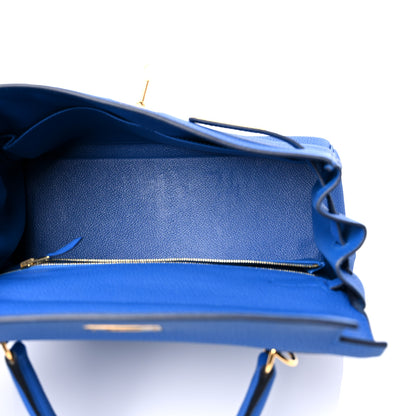 Hermes Togo Kelly Retourne 28 Bleu Zellige 5 of 11