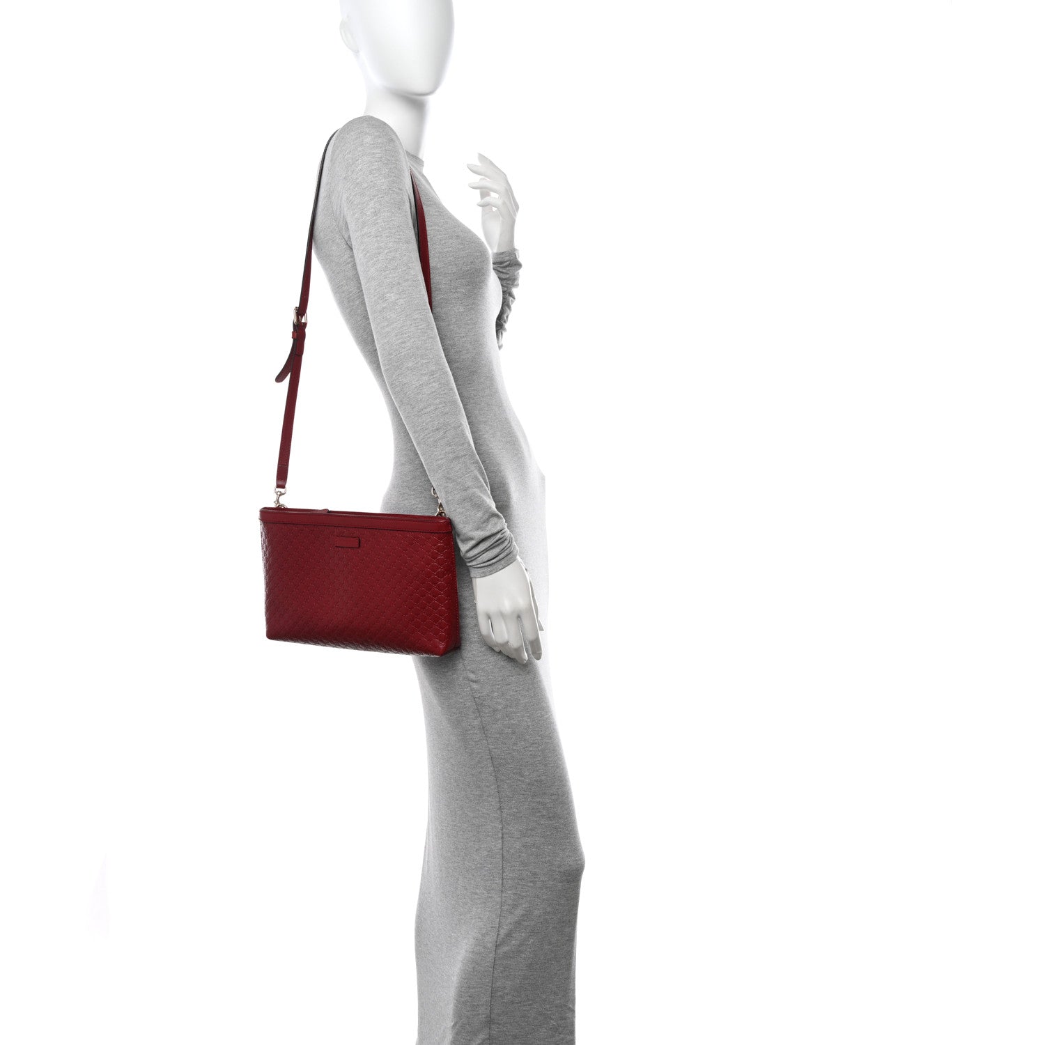 Gucci Microguccissima Flat Crossbody Red 2 of 11