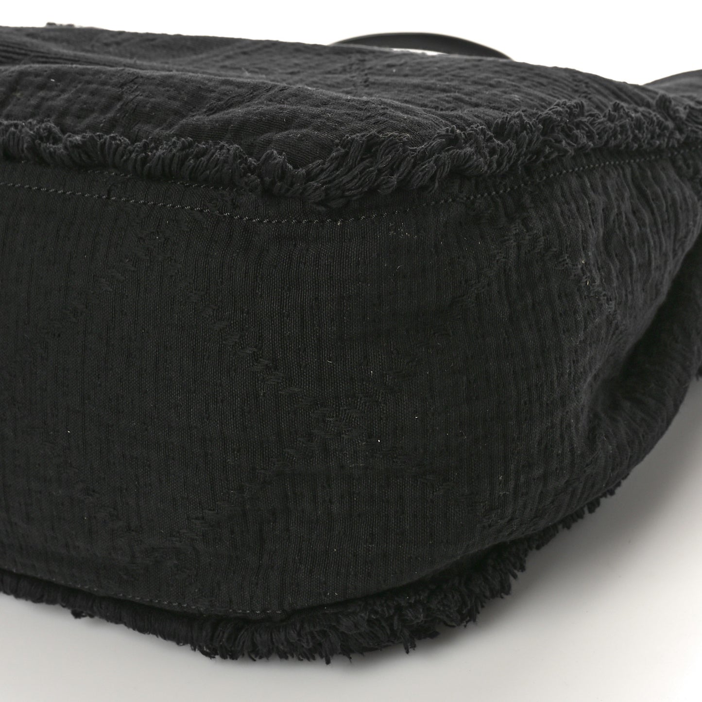Canvas Extra Large Double Face Shopping Tote Black