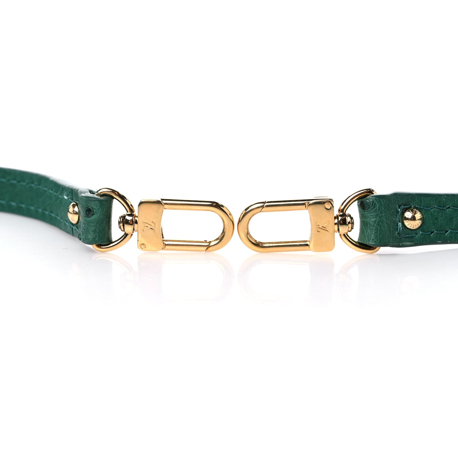 Louis Vuitton Ostrich Alma BB Shoulder Strap Menthe 3 of 3