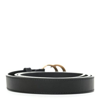 Gucci Calfskin Double G 20mm Belt 80 32 Black 2 of 3