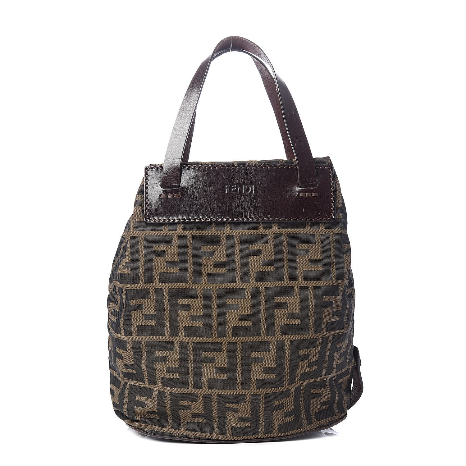 Fendi Zucca Mini Tote Tobacco 1 of 10