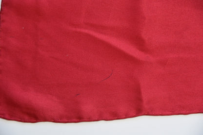 Chanel Silk CC Square Scarf Red 5 of 10