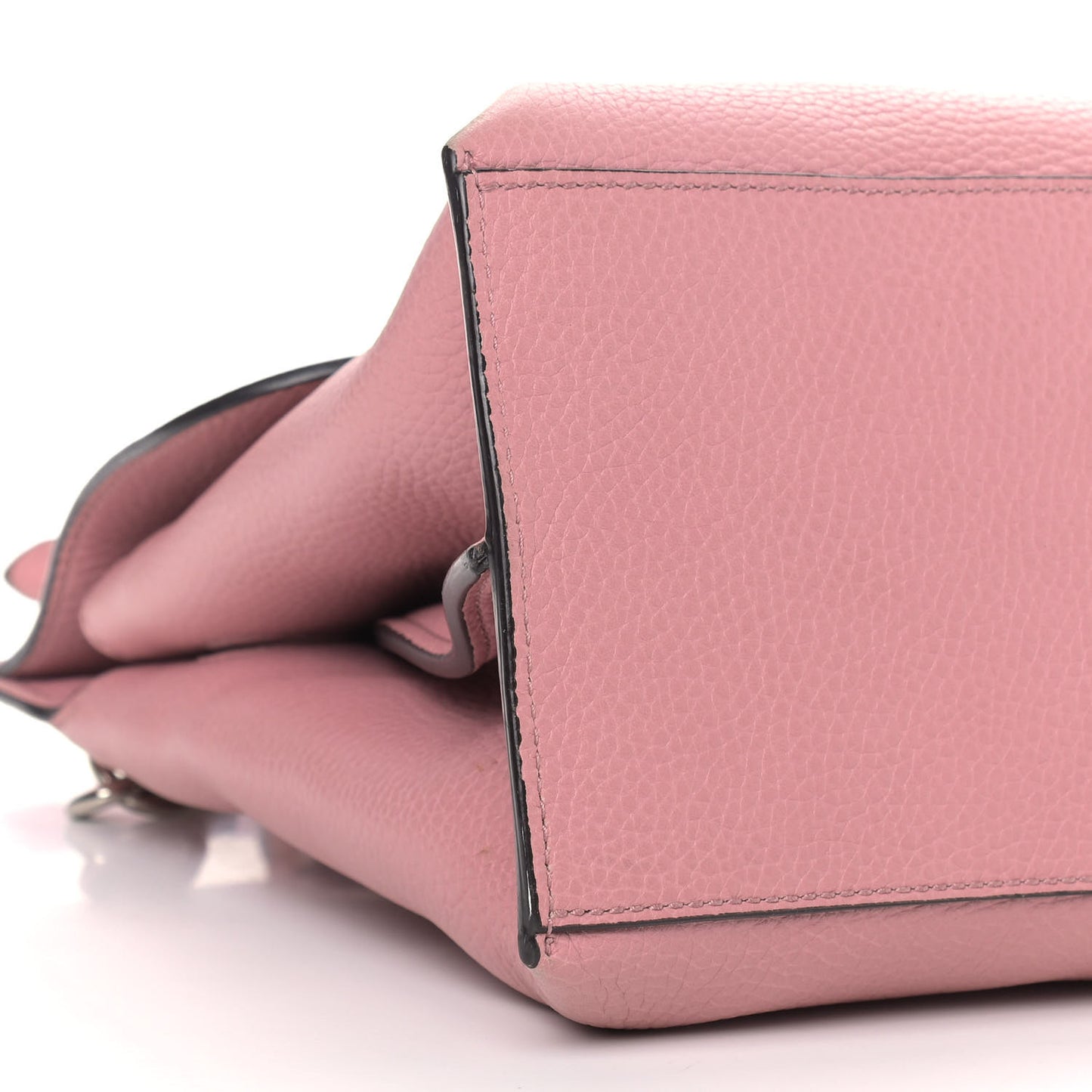 Cellarius Calfskin Medium Bamboo Daily Top Handle Bag Carmine Rose