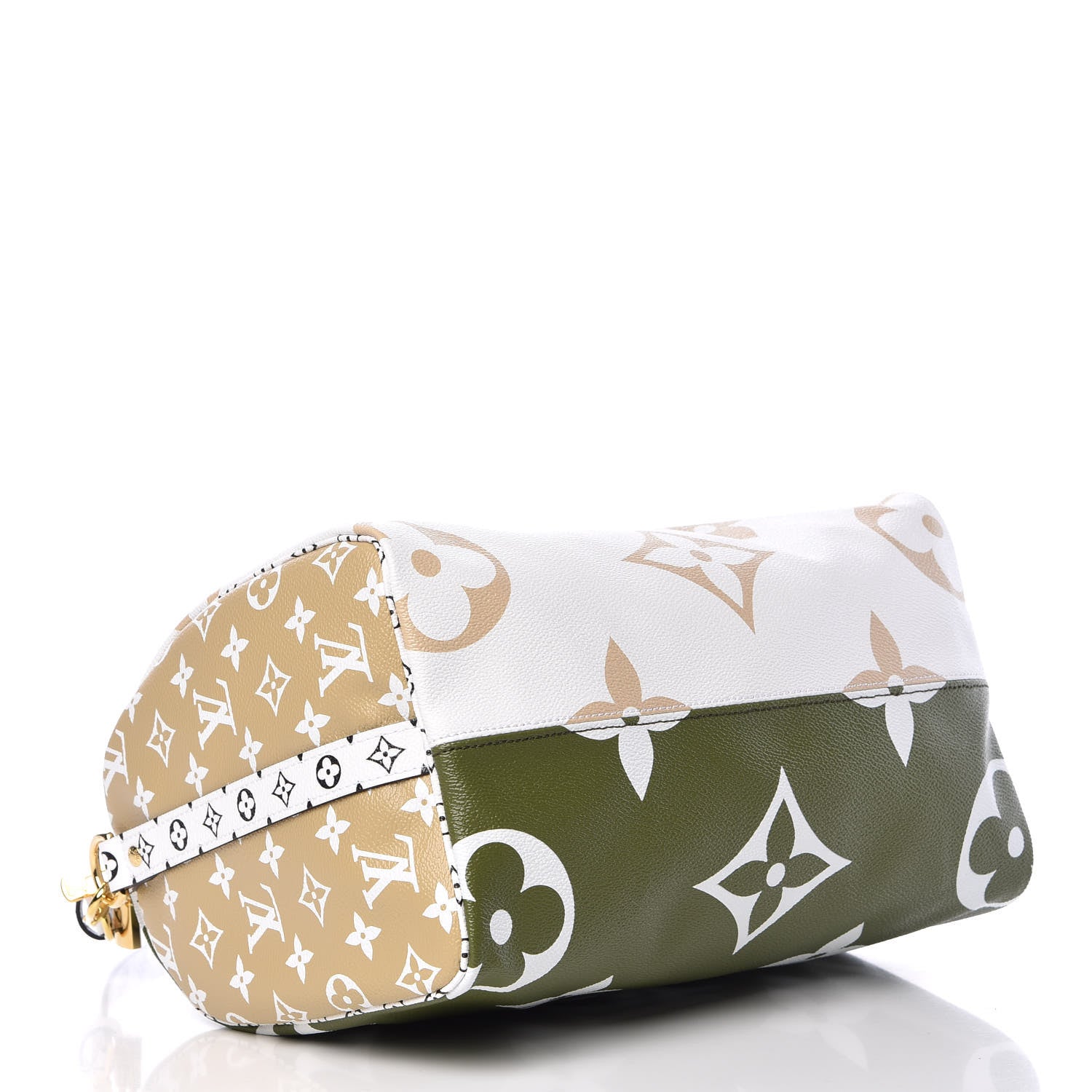 Louis Vuitton Monogram Giant Speedy Bandouliere 30 Kaki Beige 4 of 9