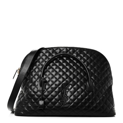 Saint Laurent Calfskin Quilted ES Giant Travel Bag Black 1 of 9