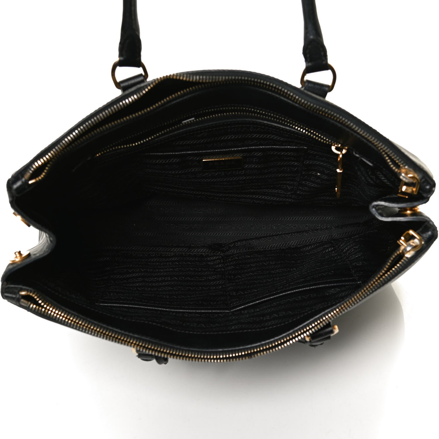 Prada Saffiano Large Galleria Double Zip Tote Black 5 of 14