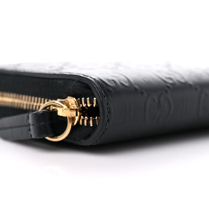 Gucci Guccissima Signature Microguccissima Bree Zip Around Wallet Black 7 of 12