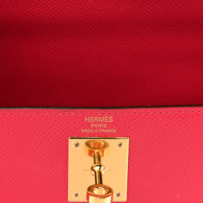 Hermes Epsom Kelly Sellier 28 Rose Extreme 6 of 11