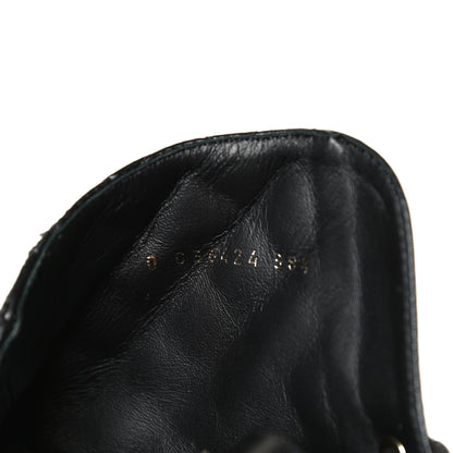 Chanel Shiny Lambskin Quilted Lace Up Combat Boots 38.5 Black 10 of 14