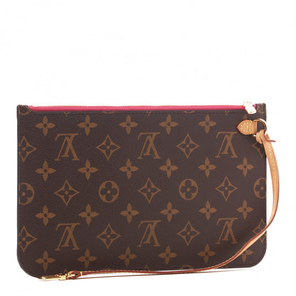 Louis Vuitton Monogram Neverfull MM GM Pochette Pivoine 2 of 8