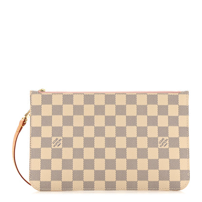 Louis Vuitton Damier Azur Neverfull MM GM Pochette Rose Ballerine 1 of 6