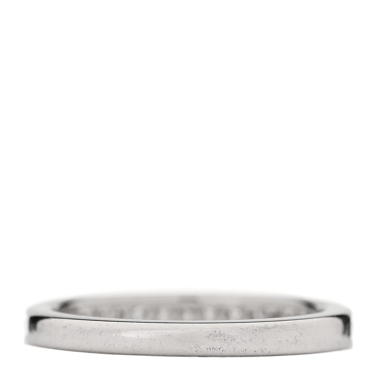 Platinum Diamond 2.5mm Half Circle Wedding Band Ring 47 4.25