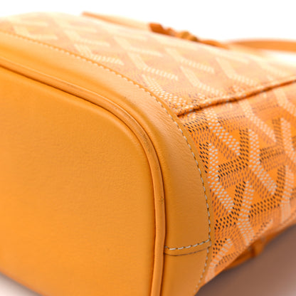 Goyard Goyardine Calfskin Mini Alpin Backpack Yellow 8 of 13