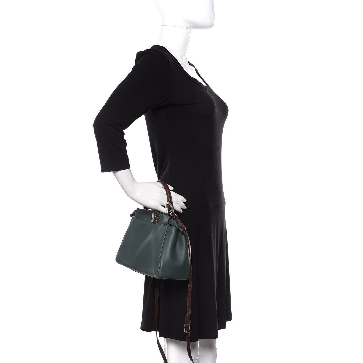 Nappa Colorblock Mini Peekaboo Iconic Satchel Malachite Moresco Rosa Doll