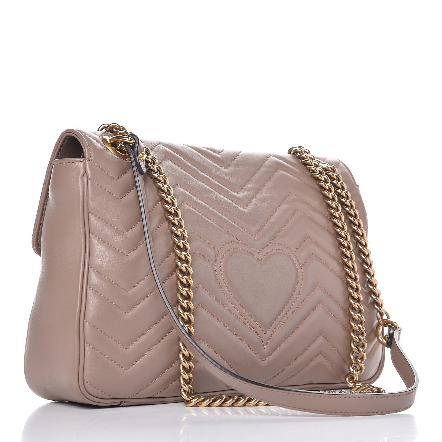 Calfskin Matelasse Medium GG Marmont Shoulder Bag Porcelain Rose