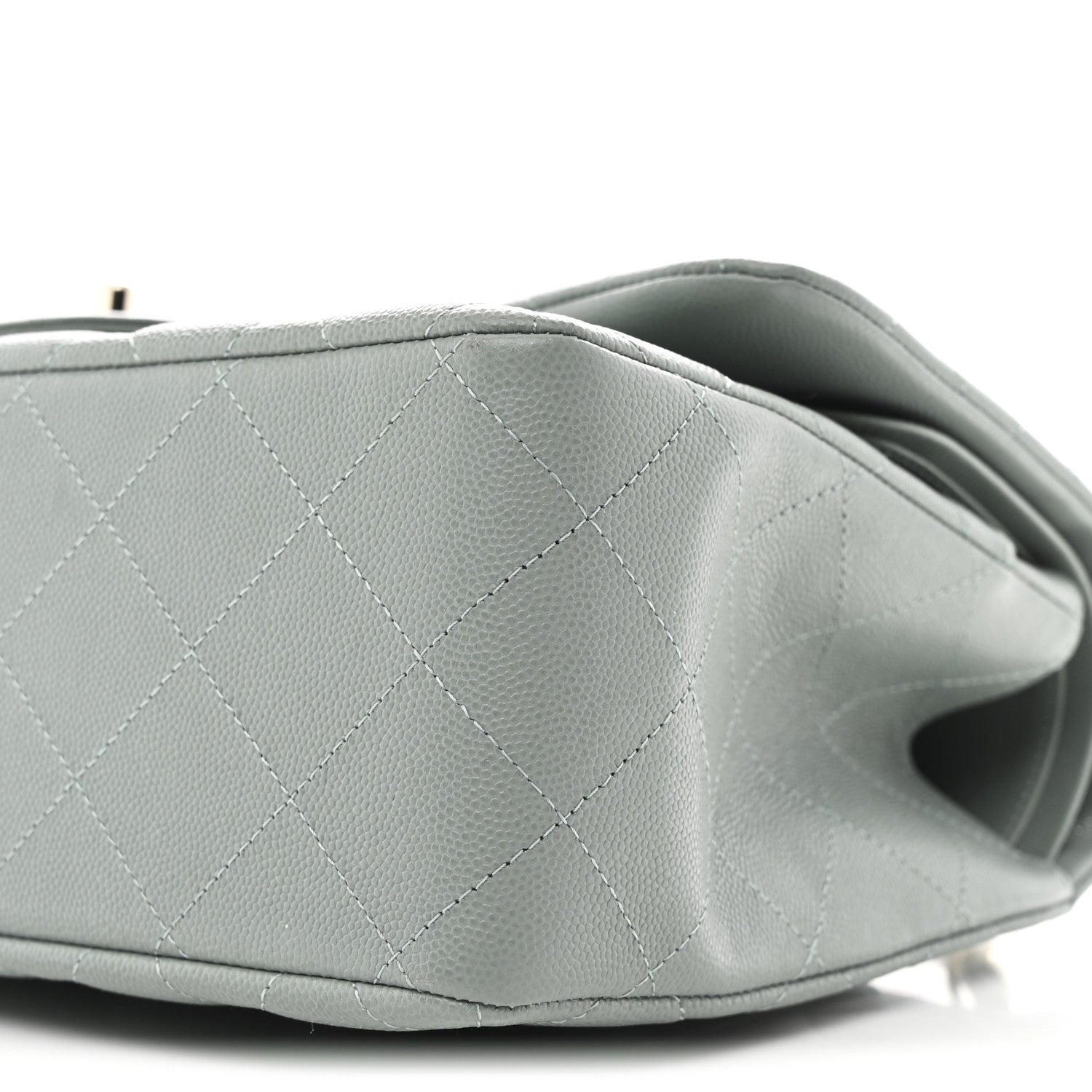 Chanel Caviar Quilted Jumbo Double Flap Light Blue 10 of 10