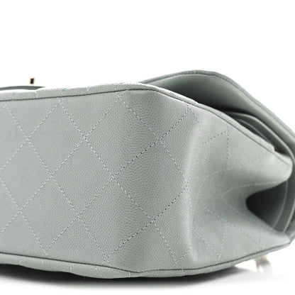Chanel Caviar Quilted Jumbo Double Flap Light Blue 10 of 10