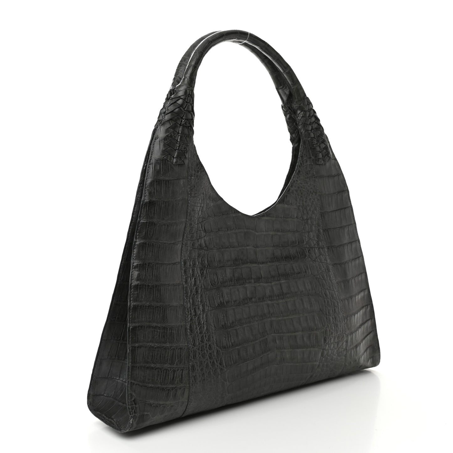 Crocodile Shoulder Bag Gray