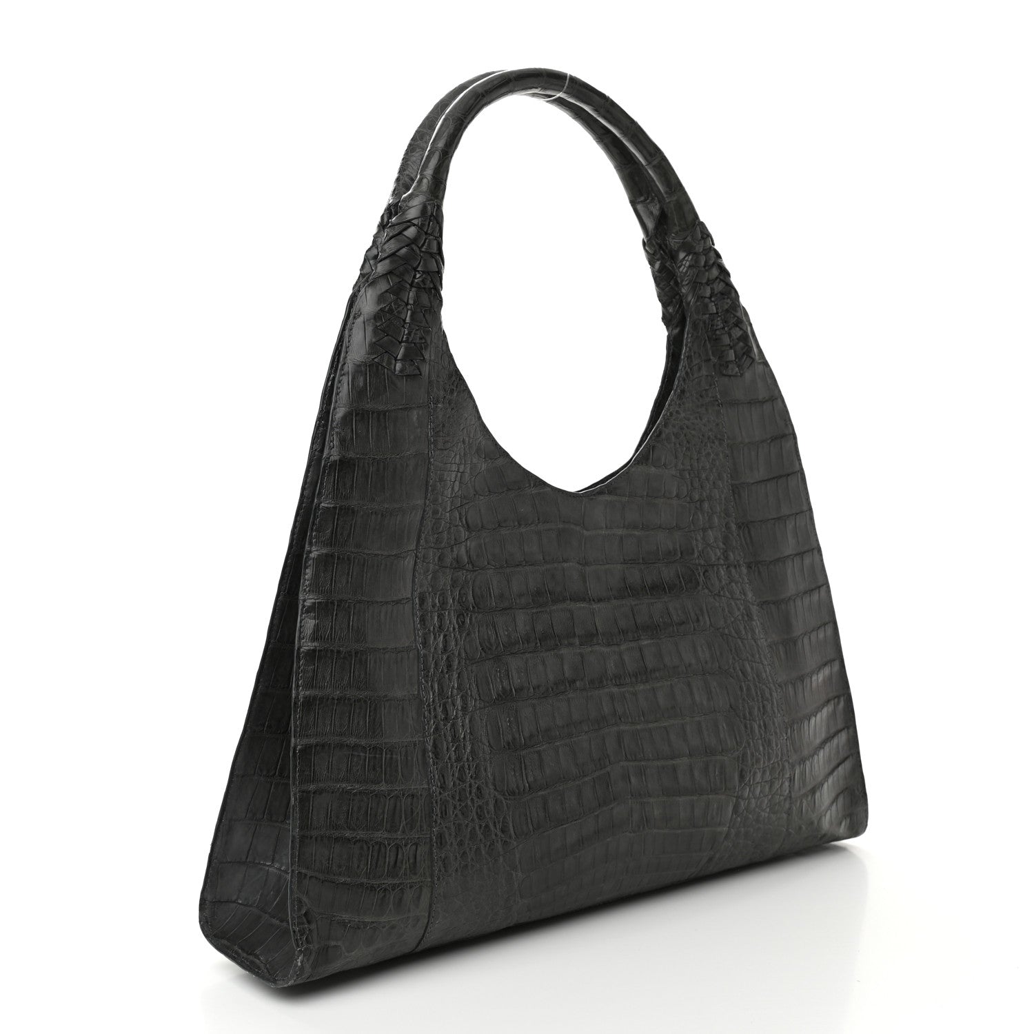 Nancy Gonzalez Crocodile Shoulder Bag Gray 3 of 9