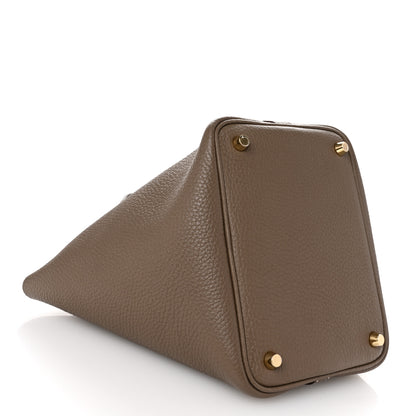 Hermes Taurillon Clemence Picotin Lock 18 PM Etoupe 4 of 10