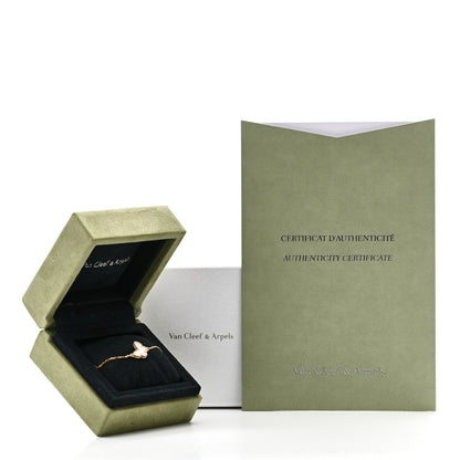 Van Cleef & Arpels 18K Yellow Gold Mother of Pearl Sweet Alhambra Butterfly Bracelet 5 of 5