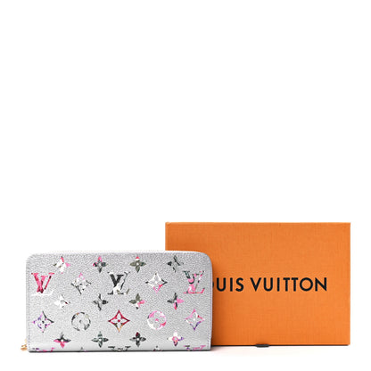 Louis Vuitton Metallic Monogram LV Garden Zippy Wallet Silver 11 of 11