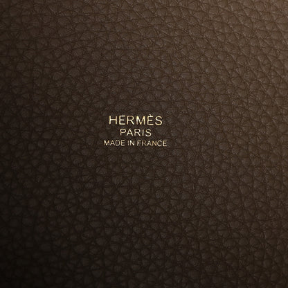 Hermes Taurillon Clemence Picotin Lock 18 PM Etoupe 6 of 12