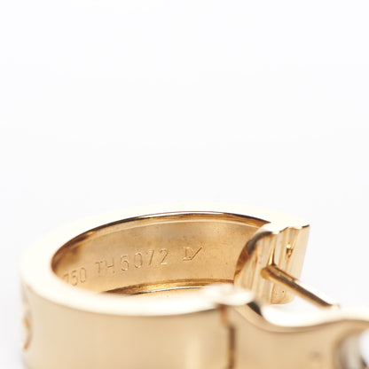 Cartier 18K Yellow Gold 5.5mm LOVE French Clip Hoop Earrings 8 of 8