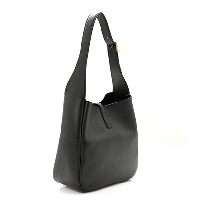 Saint Laurent Smooth Calfskin Small Le 5 A 7 Soft Hobo Black 3 of 10