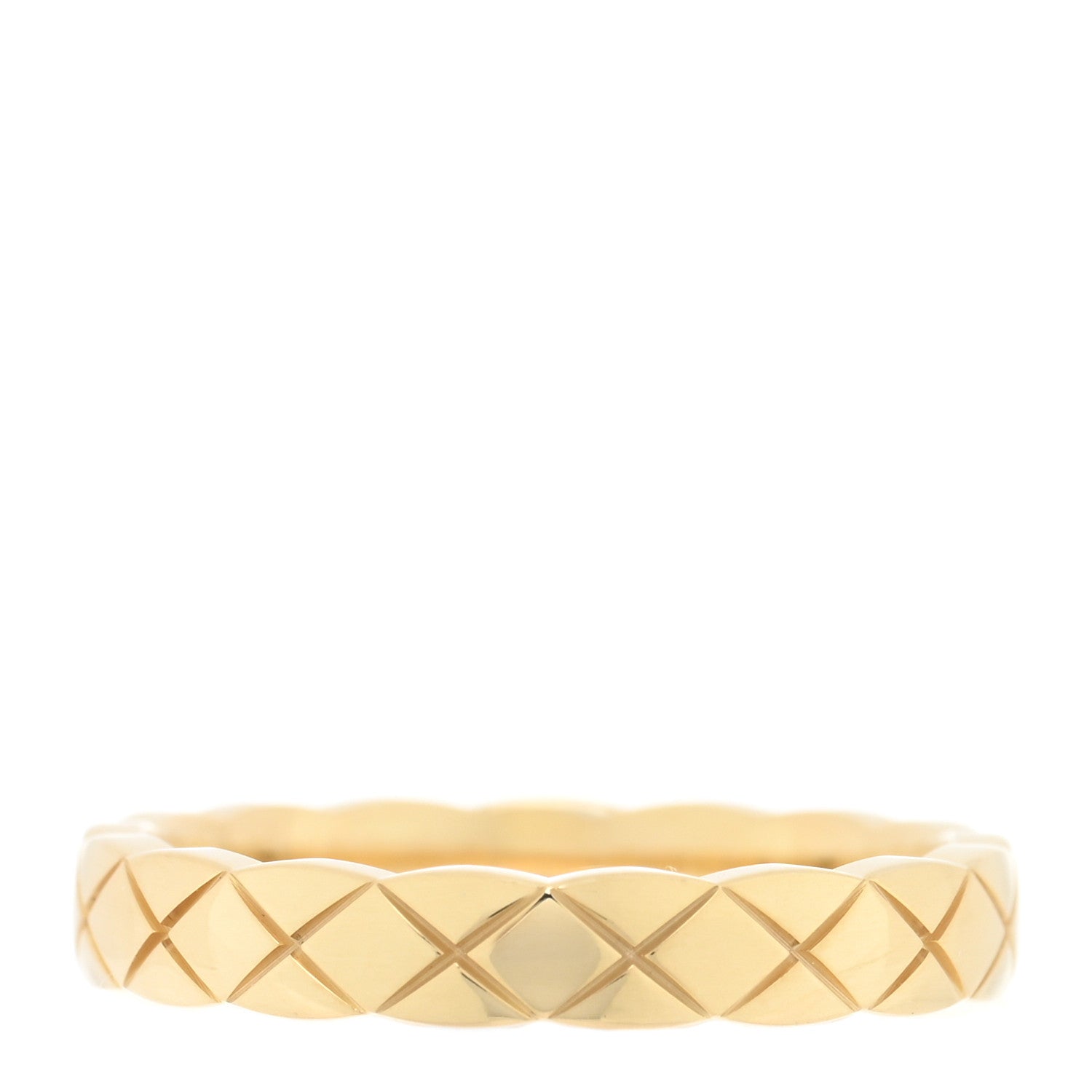 Chanel 18K Yellow Gold Mini Coco Crush Ring 50 5.25 3 of 5
