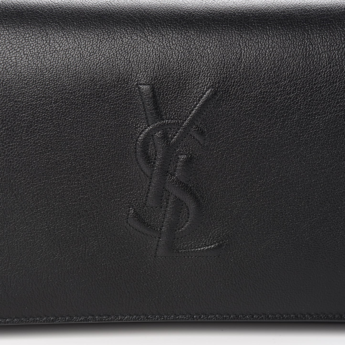 Calfskin Monogram Belle de Jour Chain Clutch Black
