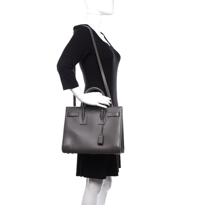 Saint Laurent Calfskin Small Sac De Jour Fog 2 of 14