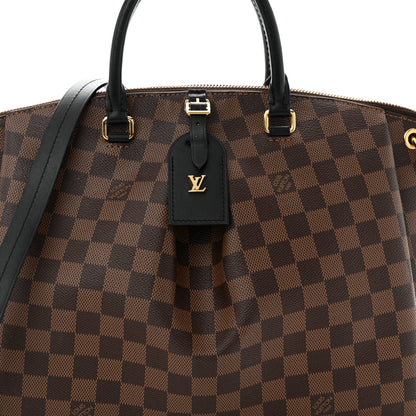 Louis Vuitton Damier Ebene Odeon Tote MM Black 7 of 9