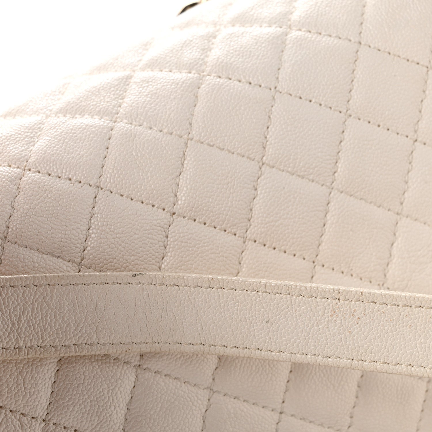 Chanel Caviar Quilted New Medium Boy Flap White 13 of 14