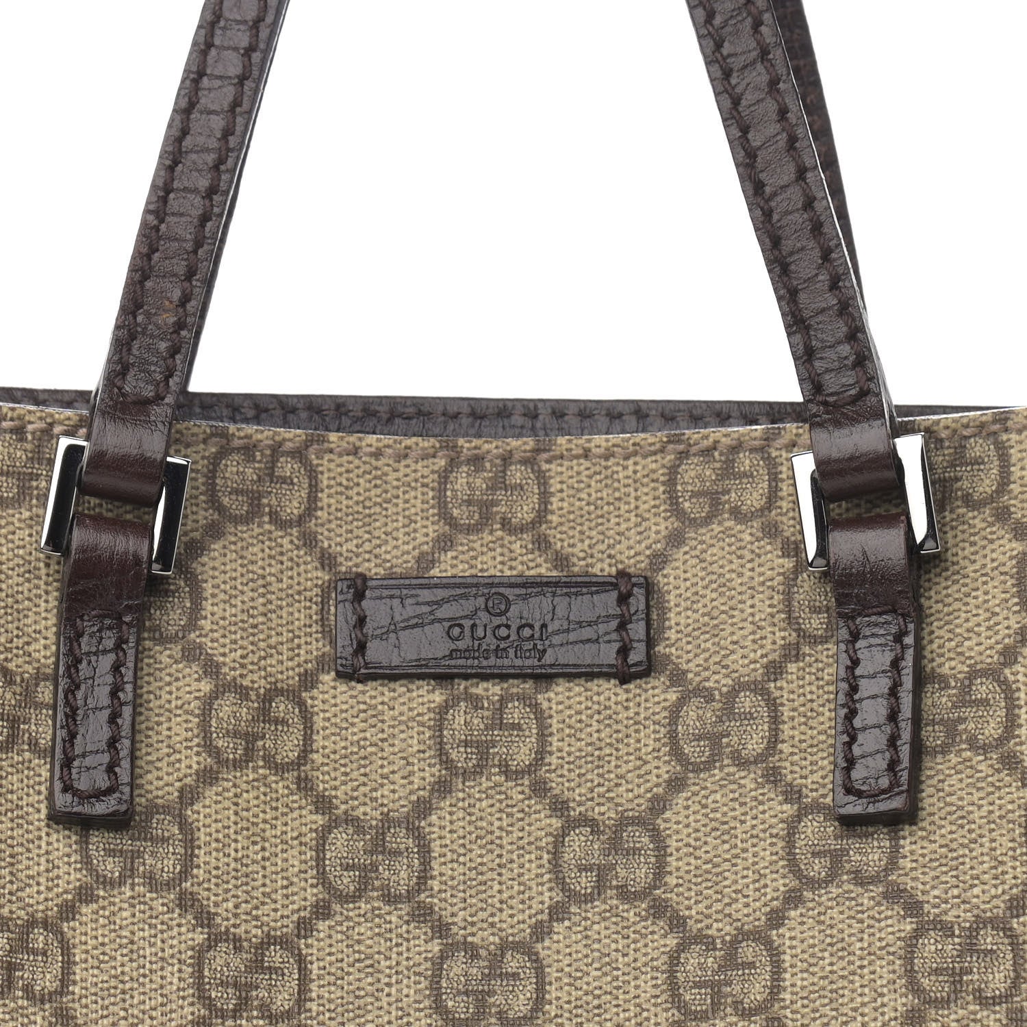 Gucci GG Plus Monogram Flat Vertical Tote Dark Brown 8 of 12