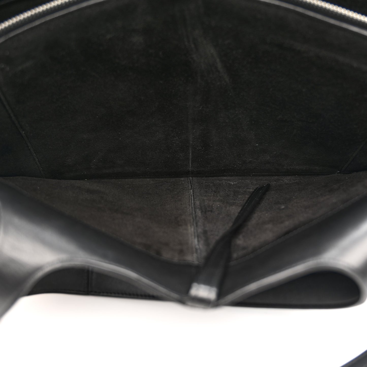 Smooth Calfskin Small Tri-Fold Bag Black